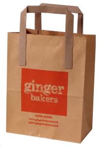 Small printed paper bags,